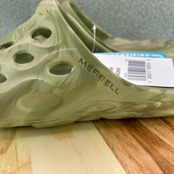 Merrell Sandals Men\'s Hydro Slide Beige Green Open Toe Slip-On Sz 11 main image 12